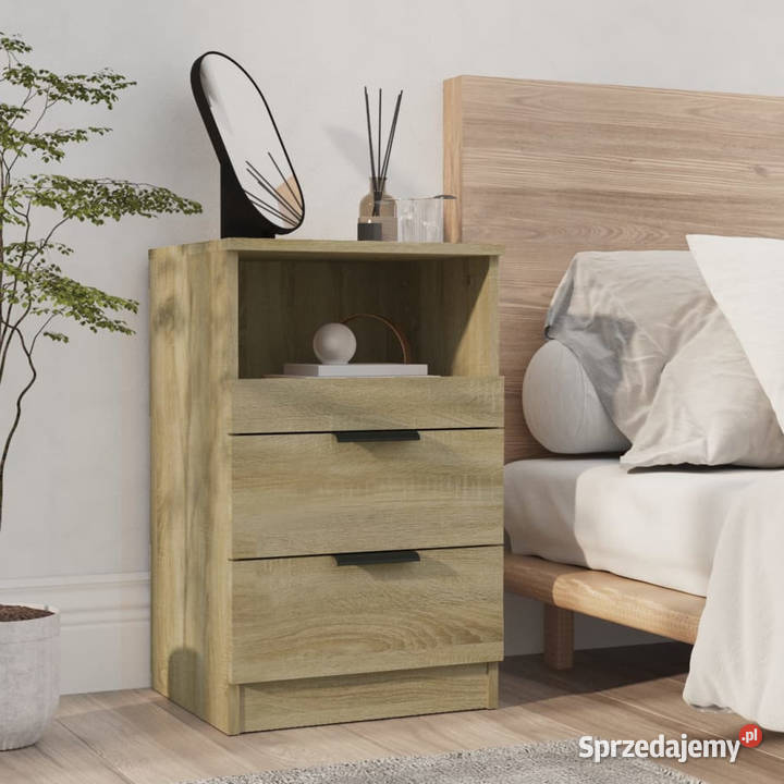 Szafki nocne 2 dąb sonoma materiał sprzedam