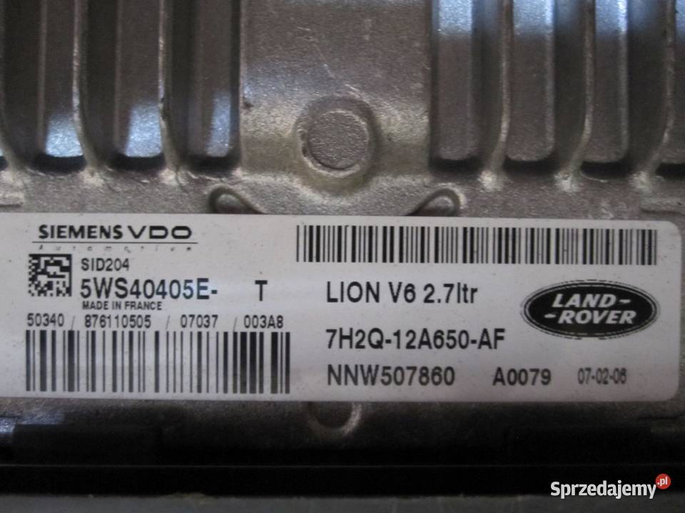 DISCOVERY III 27 TD 07r sterownik silnika Komputery