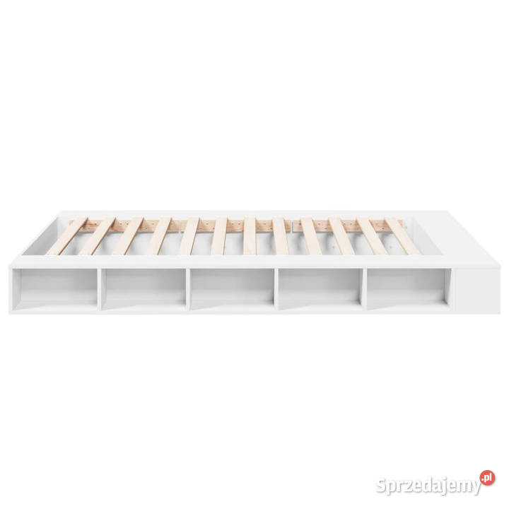 Rama łóżka biała materiał drewnopochodny 160x200 mazowieckie
