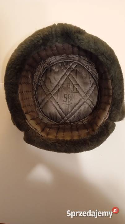 Czapka milicyjna uszatka z prlu Oryginał Warszawa sprzedam