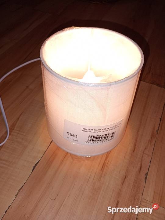 lampka nocna biurkowa stożek 1416 biała nowa LED Szczecin