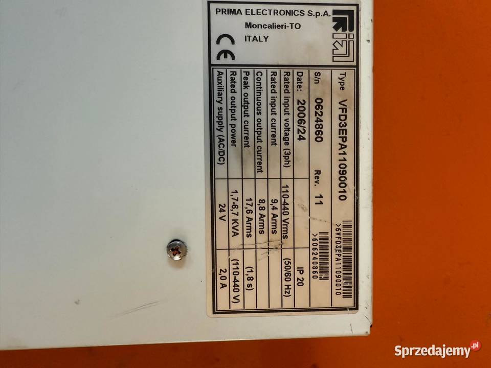 VFD3EPA11090010 SH DRIVE MODEL VFD500P09 P20L Trzebnica