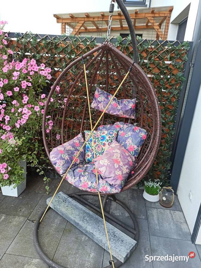 Fotel wiszący kokon jajo