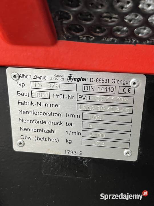 MotoPompa Strażacka Ziegler ULTRA LEICHT13 mth36 Tuliszków