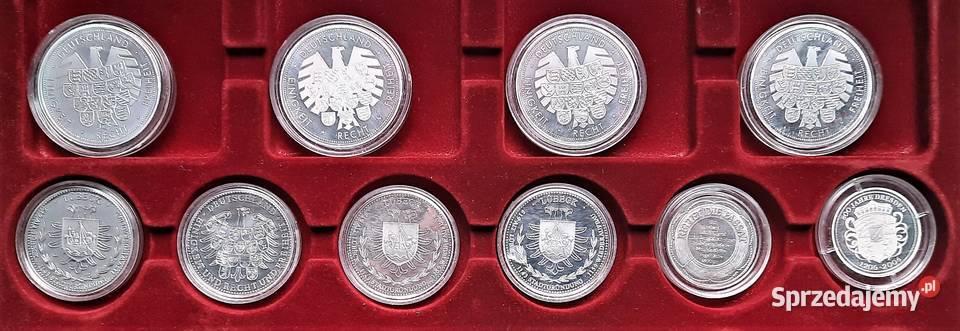 Zestaw Numizmatów I 14 sztuk Gliwice