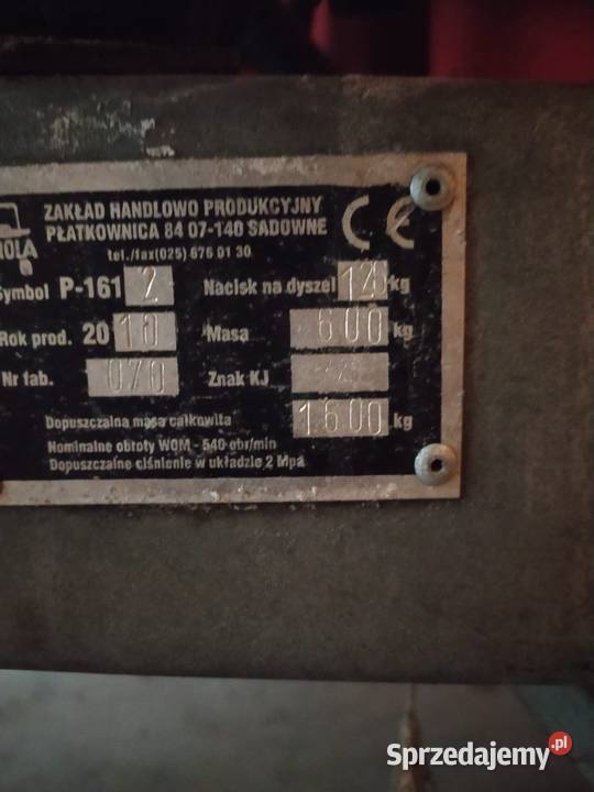 Sprzedam opryskiwacz sadowniczy nieuszkodzony Oława