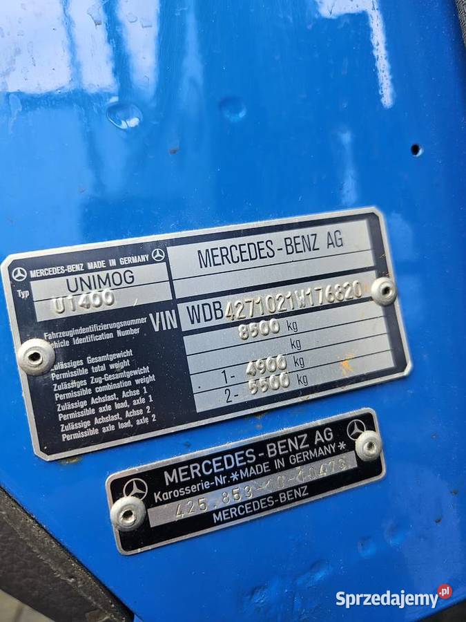 MercedesBenz UNIMOG U1400 150 4x4 Ciągnik Mercedes sprzedam