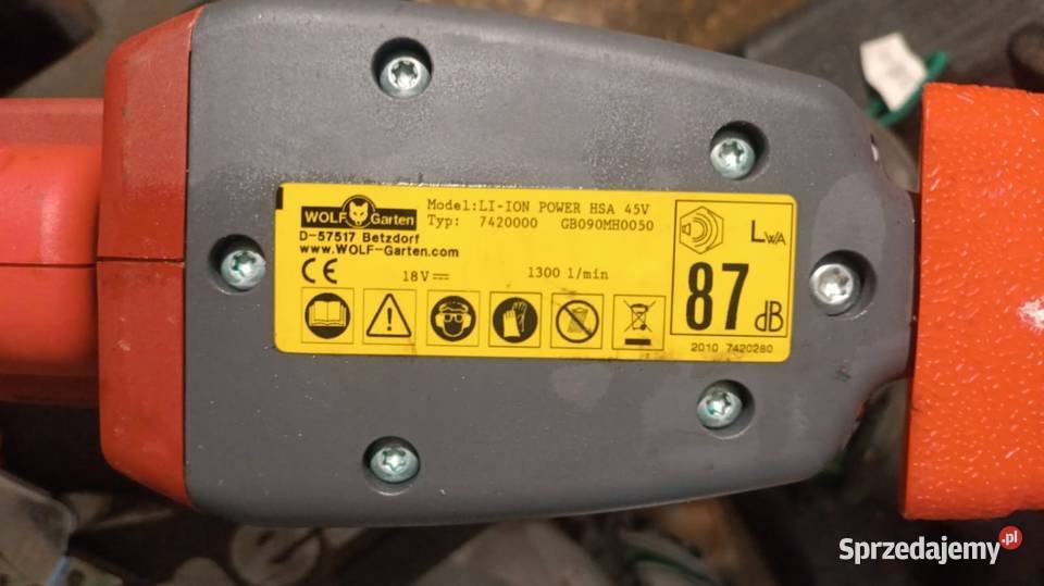 Nowe nożyce do żywopłotu WOLFGarten LIION POWER Rzeszów sprzedam