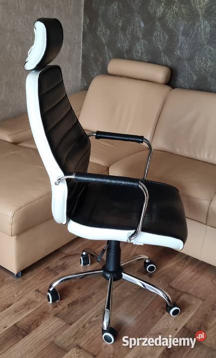SKÓRZANY FOTEL BIUROWY KRZESŁO OBROTOWE VECOTTI Fotele i krzesła obrotowe wielkopolskie Kalisz