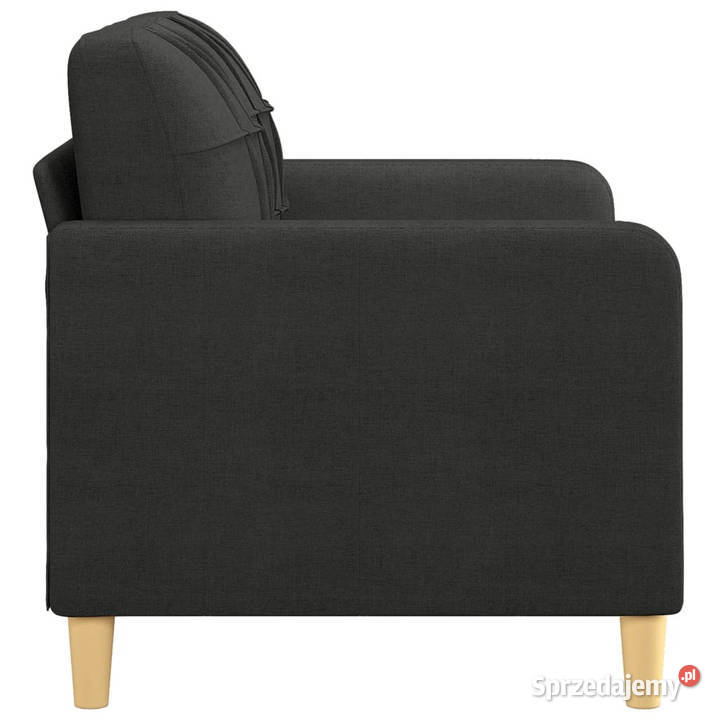 Sofa 2osobowa czarna 120 tapicerowana tkaniną Sofy i kanapy mazowieckie Warszawa