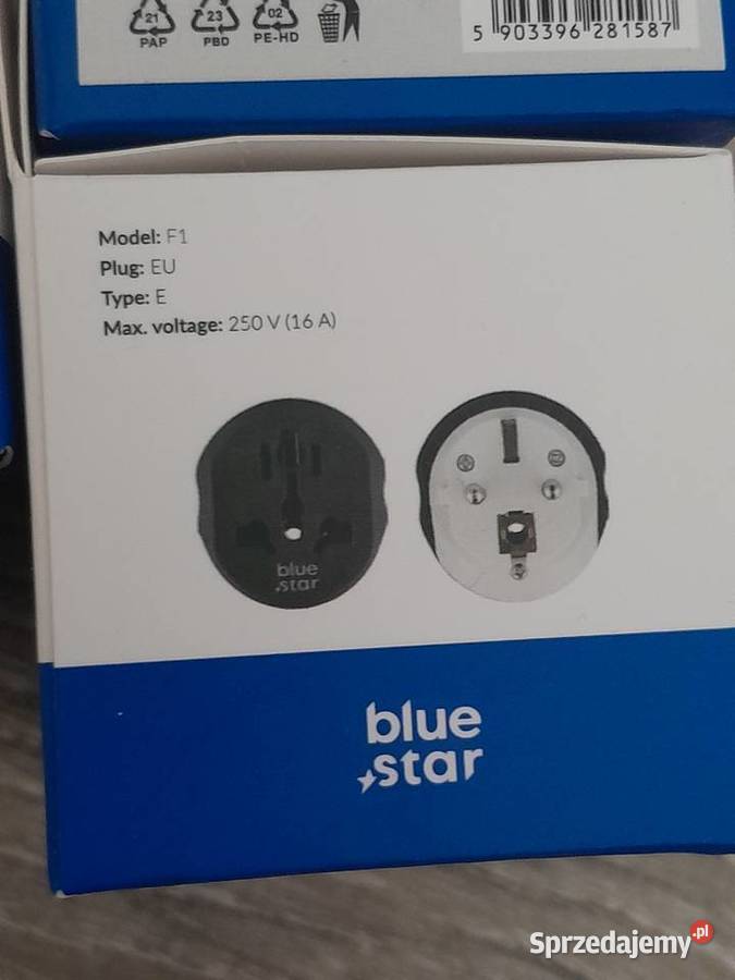 Adapter podróżny GO TO Europe Type E 16A biały małopolskie Wieliczka