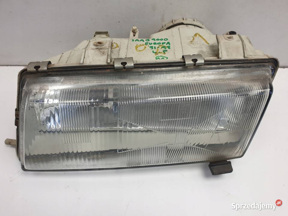 LAMPA LEWA PRZEDNIA Saab 9000 9198r europa Lampy przednie Chełm