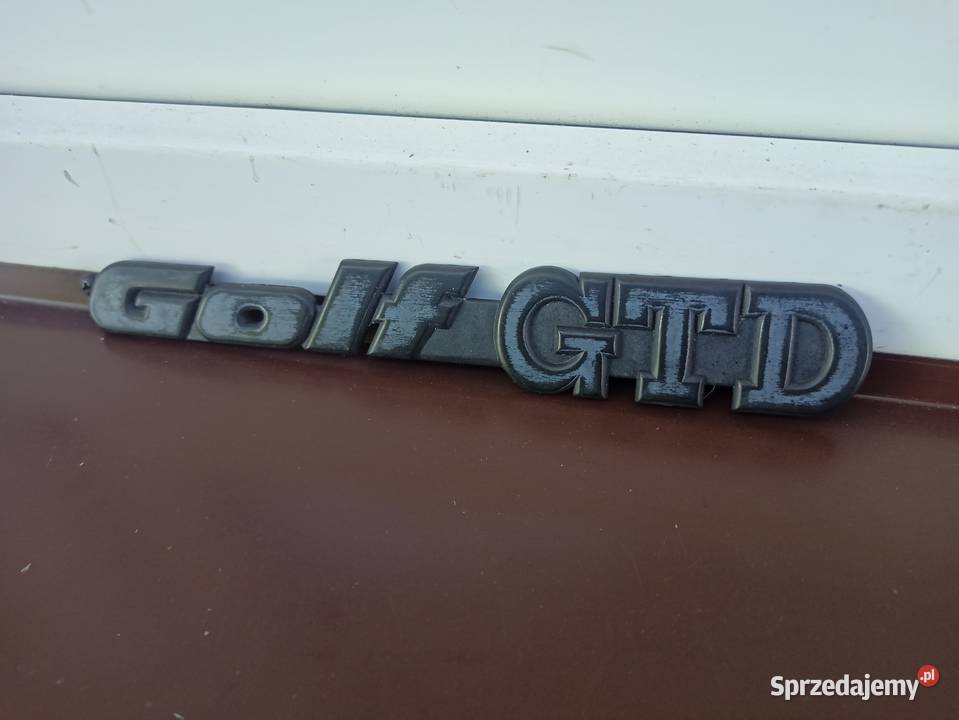 VW Golf MK3 III GTD emblemat na klapę bagażnika Sieradz sprzedam