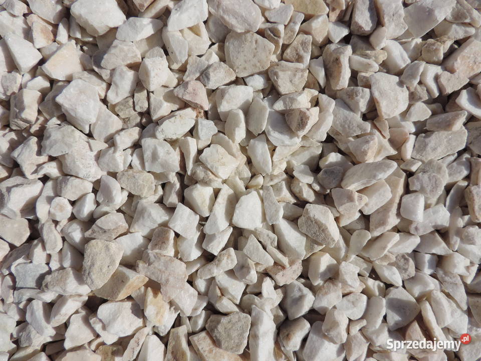 Grys Biała Marianna biały kamień ogrodowy Grys Łódź sprzedam