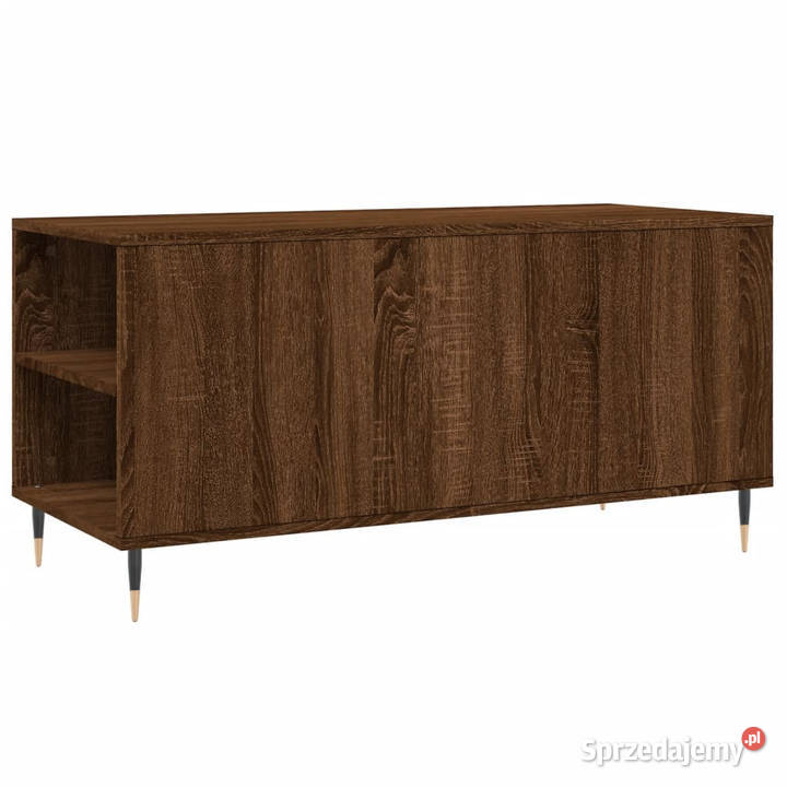Stolik kawowy brązowy dąb 102x445x50 WM830995 Warszawa