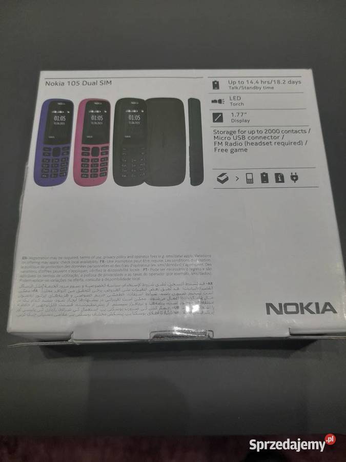 Telefon komórkowy Nokia 105 2019 Czarny