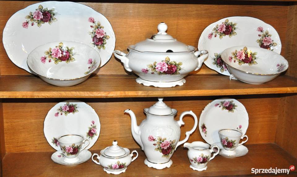 Róża Włoska serwis obiadowo kawowy12108 polska Wałbrzych