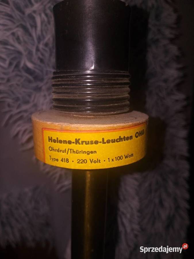 Pięknadizajnerska lampa z sygnaturą z okresu PRL wielkopolskie Kępno