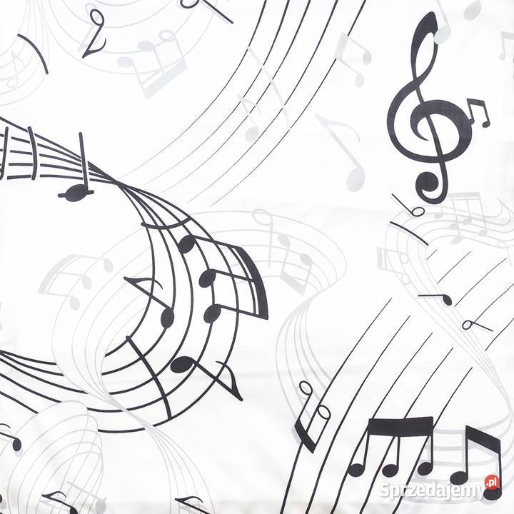 Tkanina bawełniana w nuty Materiał na metry 100 sprzedam