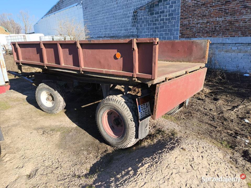Przyczepa Sanok D46 D47 wywrotka 3 strony Grabiec