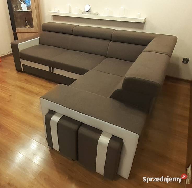 Narożnik 260x196 funkcja spania regulowane Dąbrowa Górnicza sprzedam