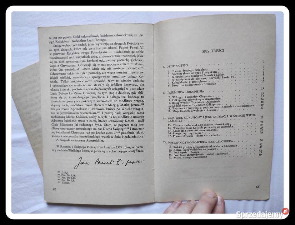 Encyklika Redemptor Hominis Jana Pawła II 1979 r Płock