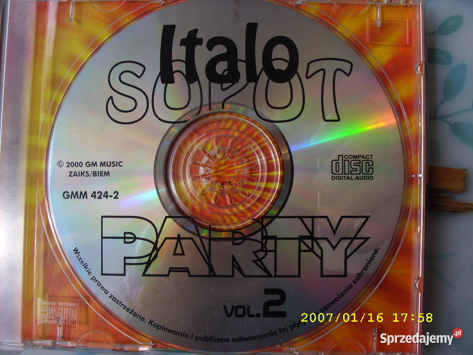 Skladanka CDITALO SOPOT PARTY VOL 2 Płyty i kasety Wołów