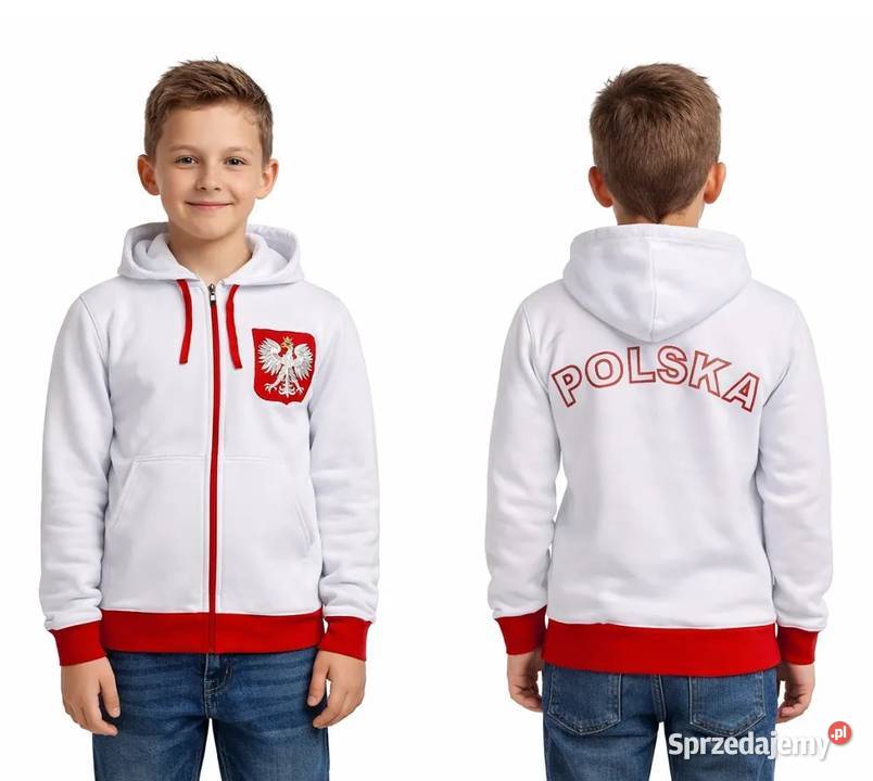 Bluza Kibica Polski Polska Kaptur zamek Haft sprzedam