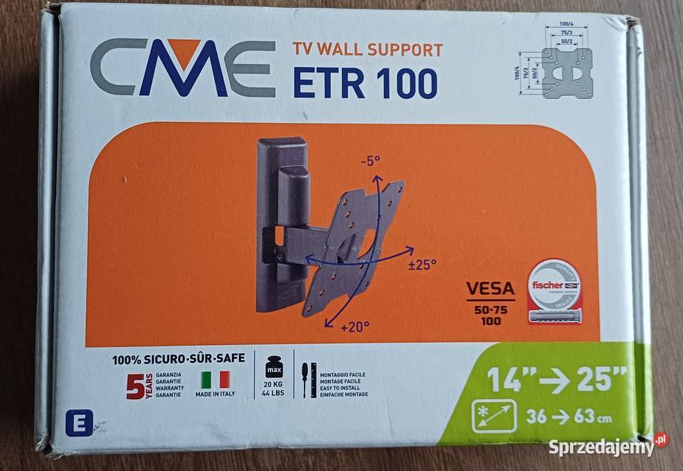 Uchwyt na telewizor ETR 100 Wyposażenie wnętrz wielkopolskie