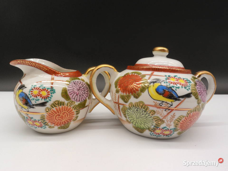 Cukiernica mlecznik porcelana Kutani Japonia wielkopolskie