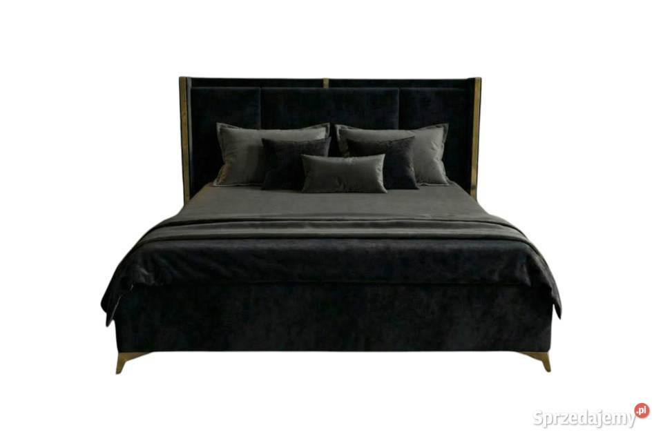 Łóżko ROKO czarne 160x200 pojemnik na pościel 122cm Białystok