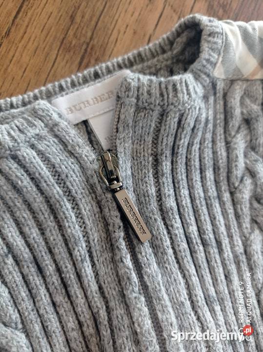 Sweterek Burberryszary unisex 54 Rozmiar 54 Lubartów