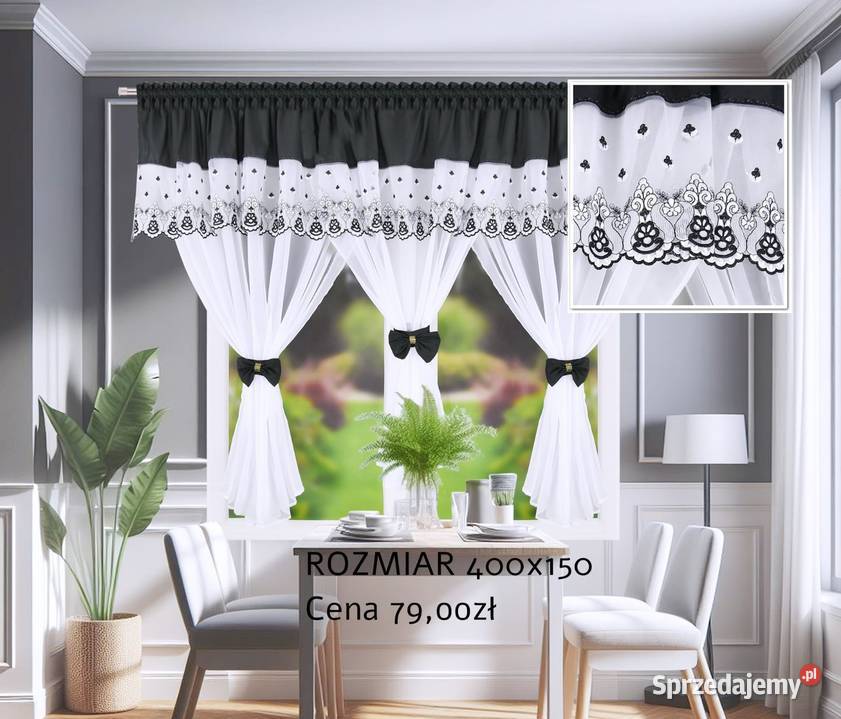 Firana 400x150 Firany Gotowe do pokoju salonu Wieliczka sprzedam
