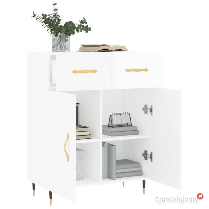 Szafka biała połysk 695x34x90 materiał