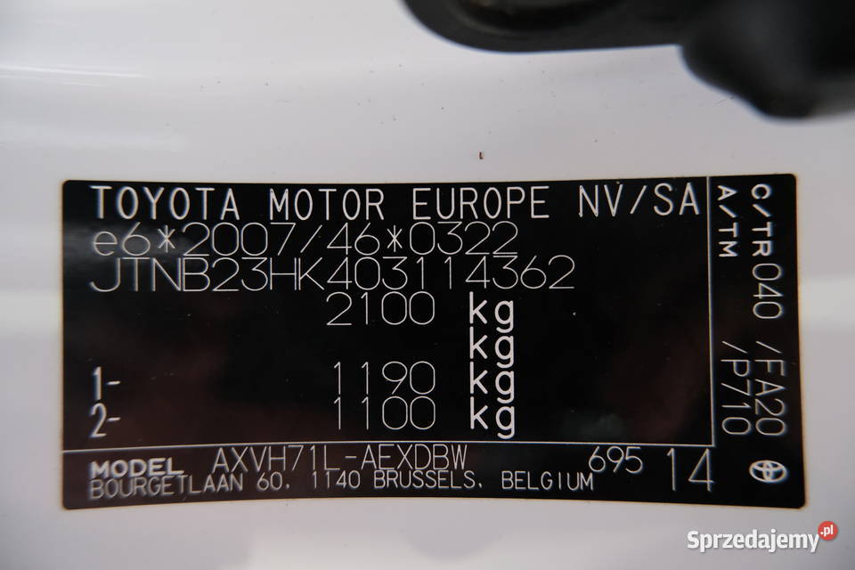 TOYOTA CAMRY 2021 248700 ccm 178 Warszawa
