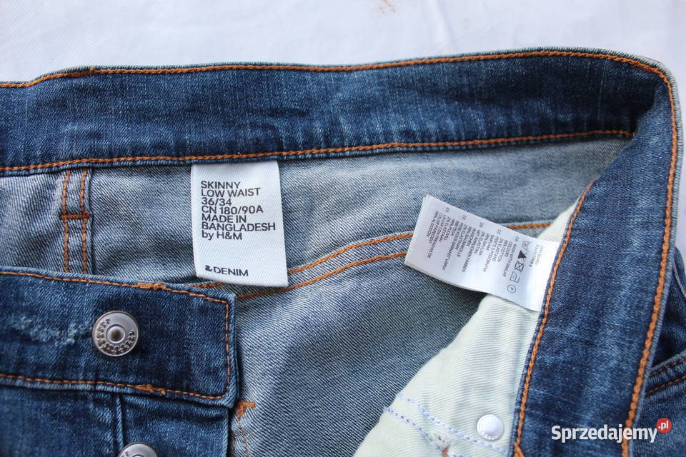 Spodnie HM W34 L36 CN18090A Skinny Low Waist Bielsko-Biała