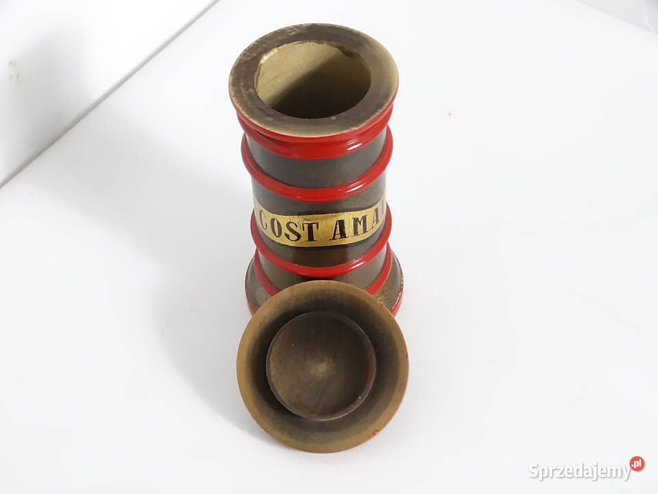 Stylowy Pojemnik Aptekarski Retro Drewno Vintage Biłgoraj