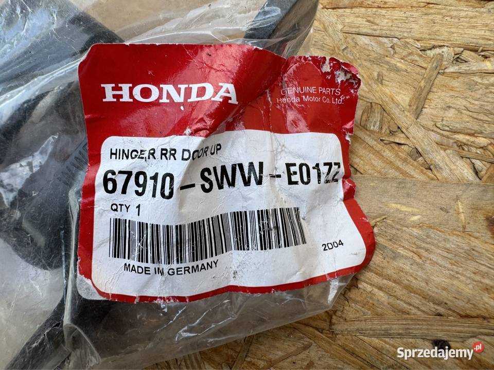 Zawias drzwi tylnych Honda crv crv IV 4 Zawiasy, bolce i prowadnice Sieraków