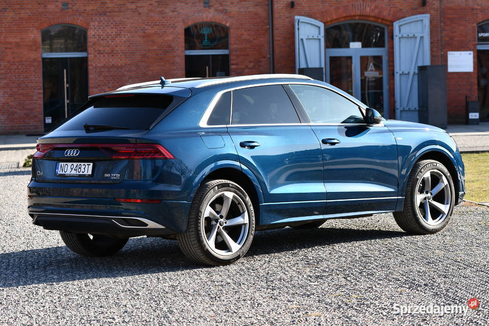 Audi Q8 Quattro 340 30 benzyna Sline salon nieuszkodzony Olsztyn sprzedam