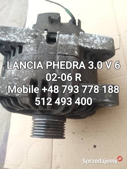 ALTERNATOR LANCIA PHEDRA 30 V 6 0206 R Kawnice