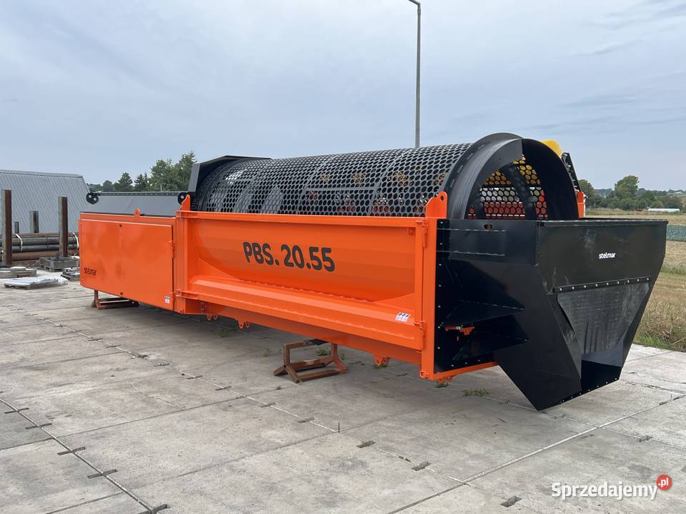 Przesiewacz bębnowy PBS2055 do RDF kompostu Swojczany