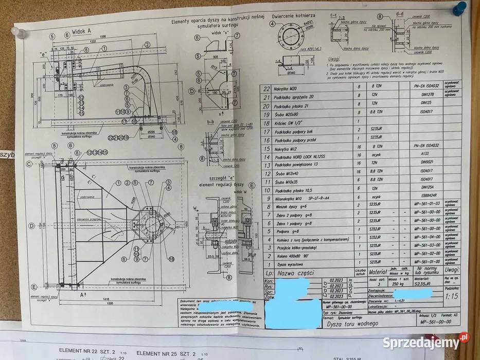Dysza do basenu Hydromasaż Bicz wodny Łódź