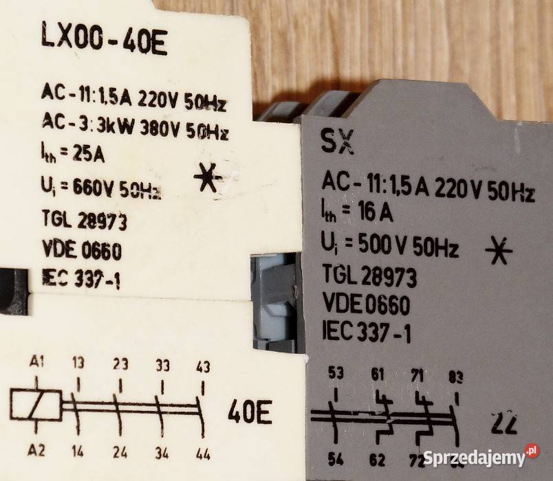 Stycznik mocy LX0040E firmy EAW 25 A 660 V 50 Hz Produkcja