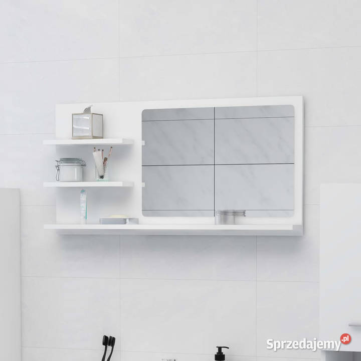 Lustro łazienkowe białe 90x105x45 płyta wiórowa Warszawa sprzedam