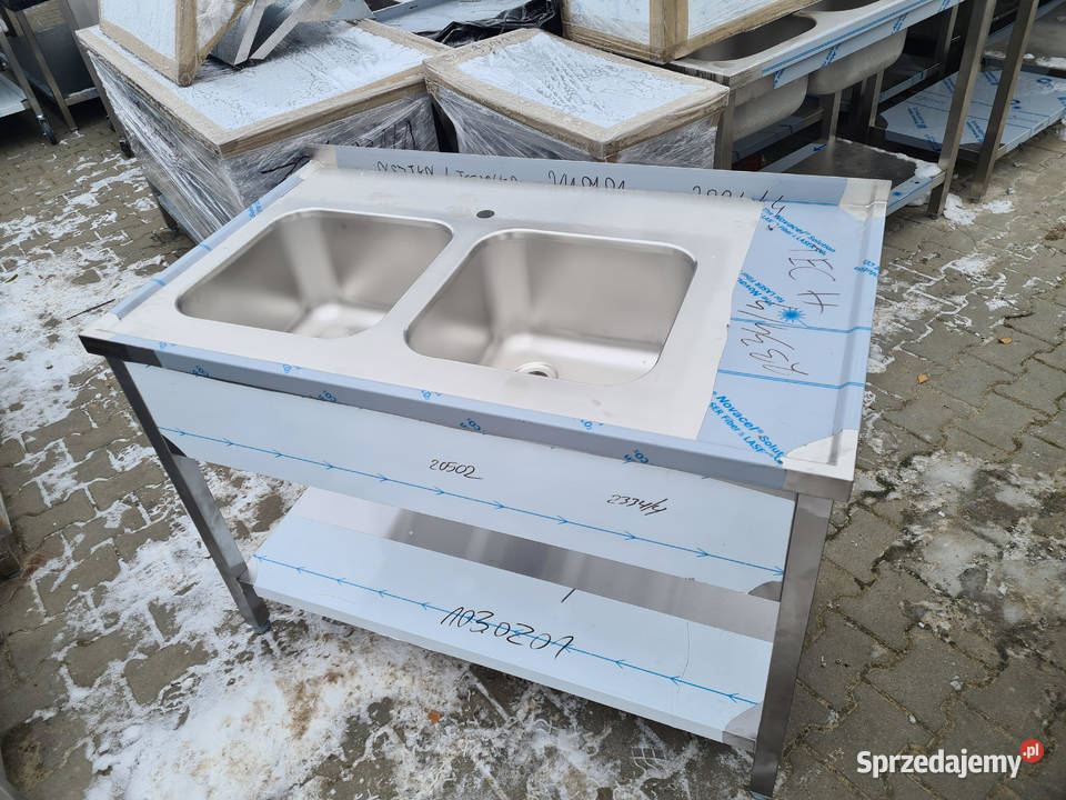 Zlew Gastronomiczny 2 Komorowy Z Półką 1207085 Gastronomia Ostrów Wielkopolski