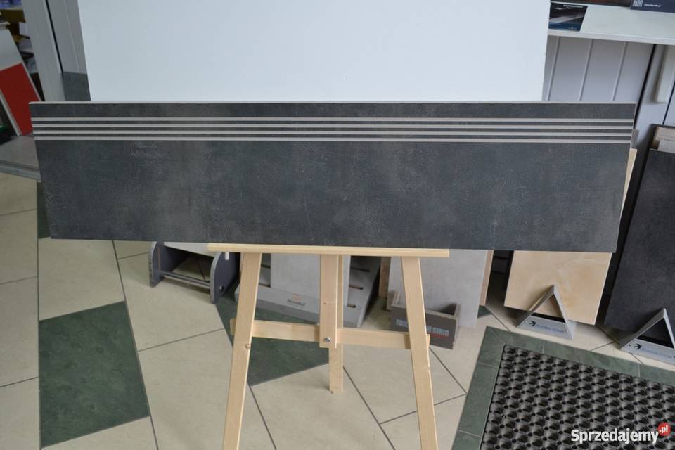 Płytka schodowa 120 grafit stopnica 30x120 Zakopane