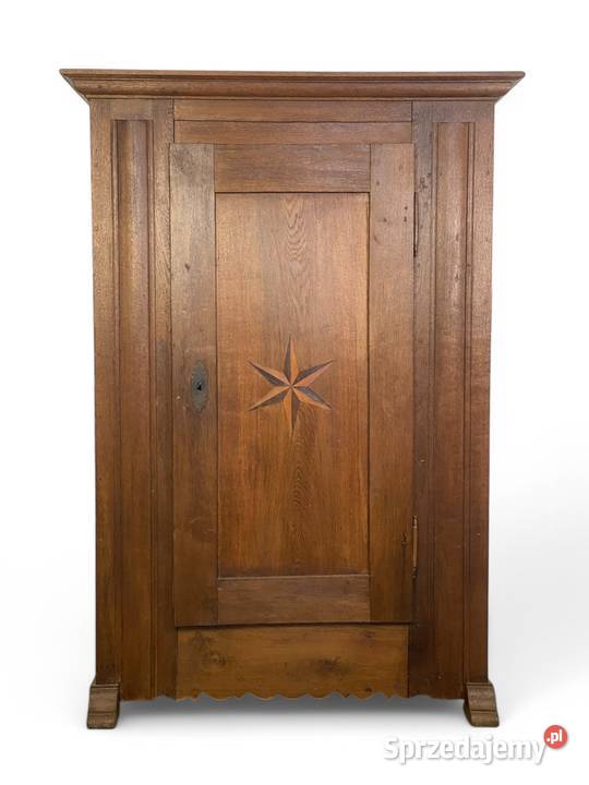 Stara dębowa szafa jednodrzwiowa lite drewno Szafy i garderoby Gryfice sprzedam