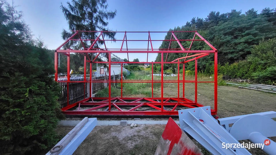 Konstrukcja stalowa domek kontenerowy biuro Trzebinia