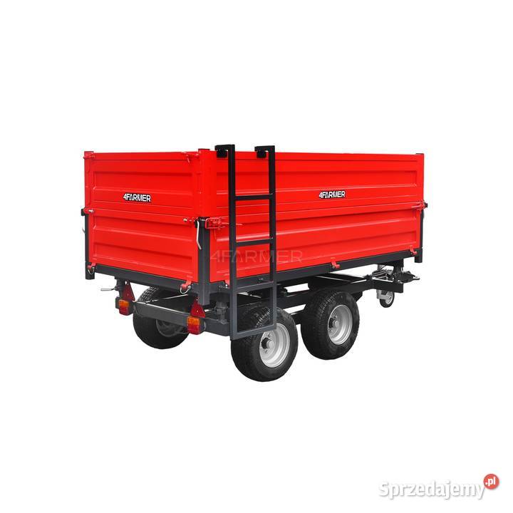 Przyczepa rolnicza dwuosiowa 25T z kiprem i Tajęcina