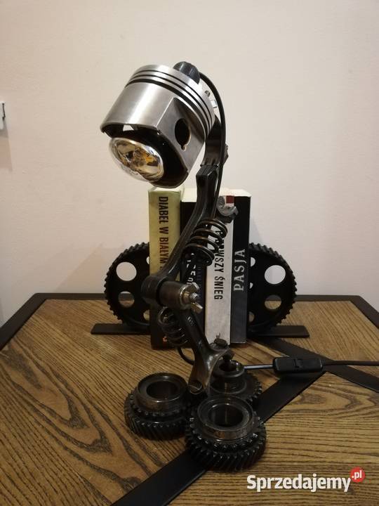 Lampka stołowa biurkowa industrialna steampunk śląskie Ruda Śląska